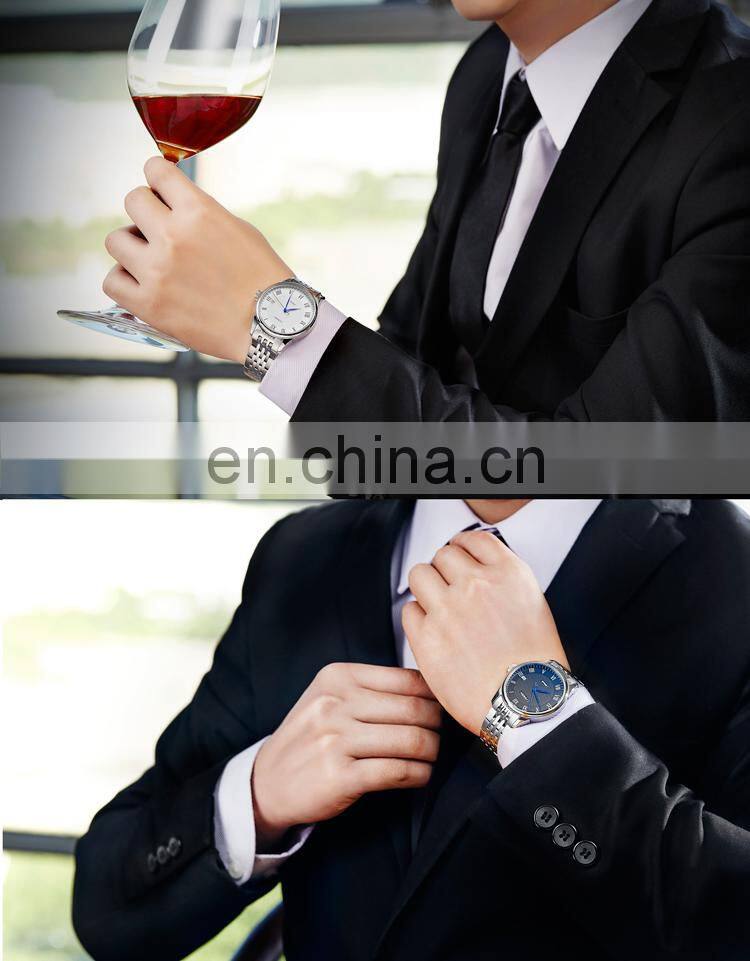SINOBI Classical Automatic Mens Luxury Watch 316L Stainless Steel Case & Band Calendar Drop Shipping Wristwatch 1246G Montre