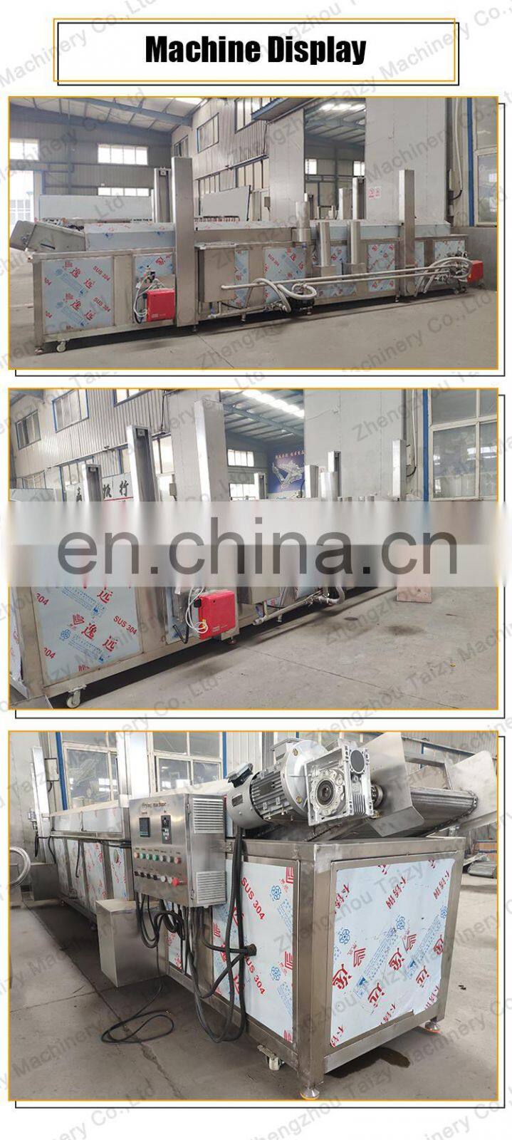 Industrial Hot Sale Deep Corn Dog Churro Conveyor Frying Machine Tempura Continuous Fryer