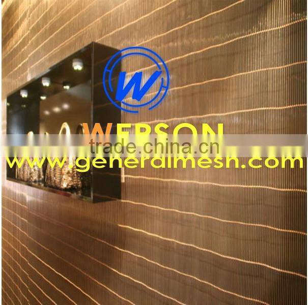 stainless steel Architectural decorative Wire Mesh for facade,3 mm rod