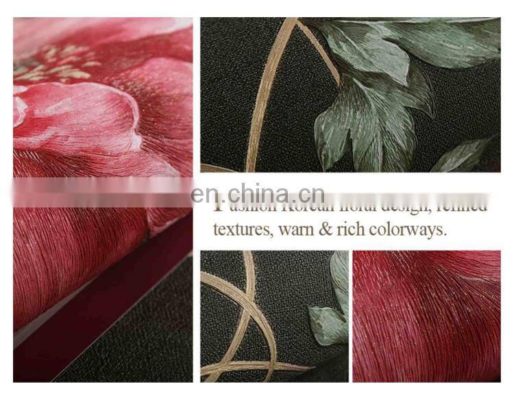 Latest cheap oem room waterproof paintable pvc beautiful wallpaper wallpaper rolls design for bedroom