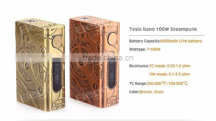 Tesla Nano 100W Steampunk, Tesla Nano 100W brass and bronze