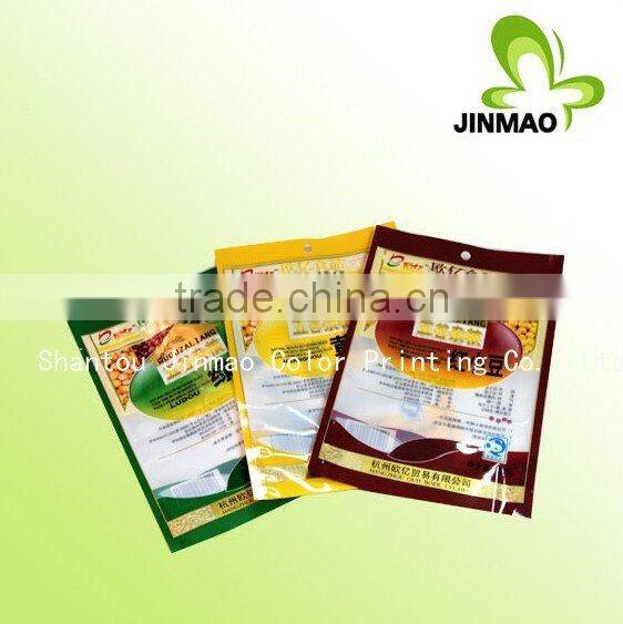 Plasitc heat seal food packaging bag for wild food