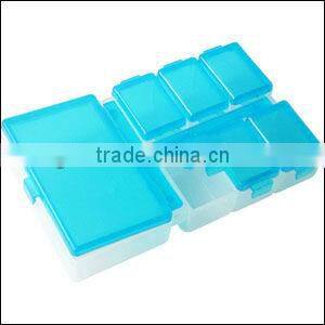 Plastic pill box for 7 days with braille, Pill Box