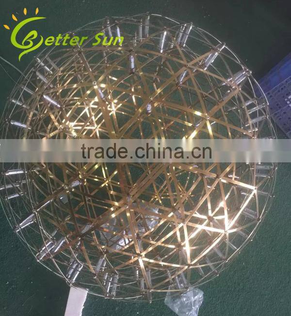 Modern Stainless Stell Pendant Spart Ball Chandeliers Chrom LED Pendant light