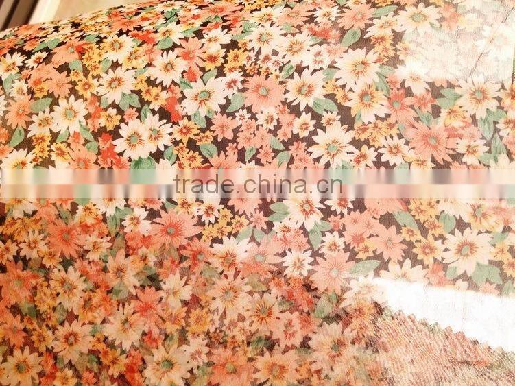 fabric chiffon woven by polyester yarn in yongtong printing