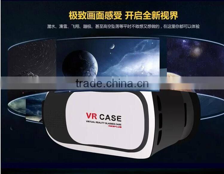 VR Case BOX Google Virtual Reality 3D Glasses Head-mounted 3D Video Movie Game Glasses for iPhone Samsung 3.5-6.0 inch Smart Pho