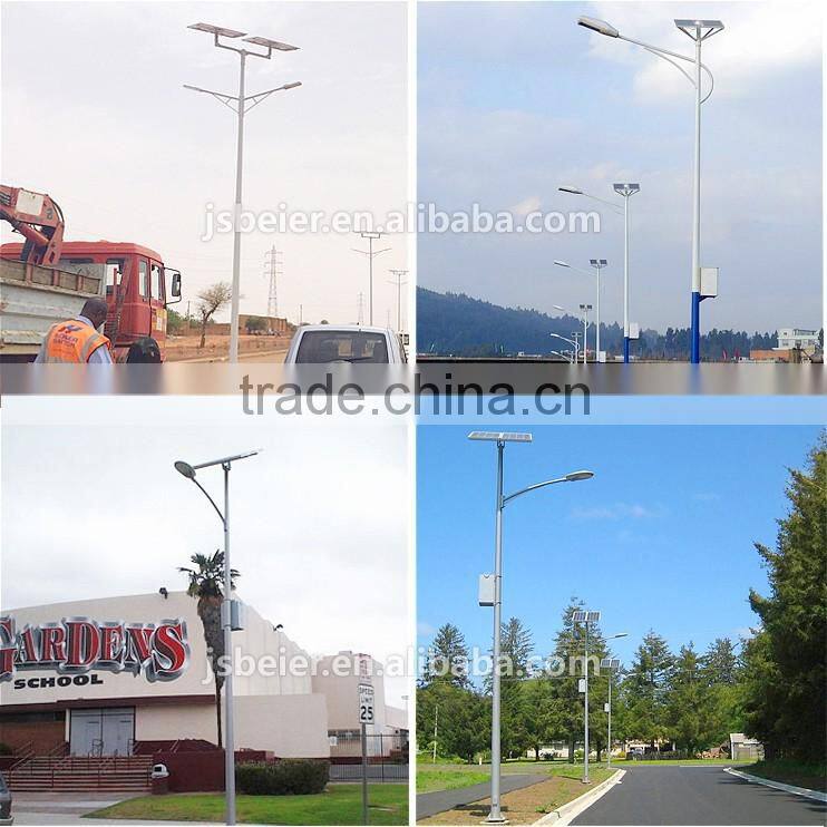 Beier hot sale led solar street light lamp 90w 100w 120w solar outdoor light with pole