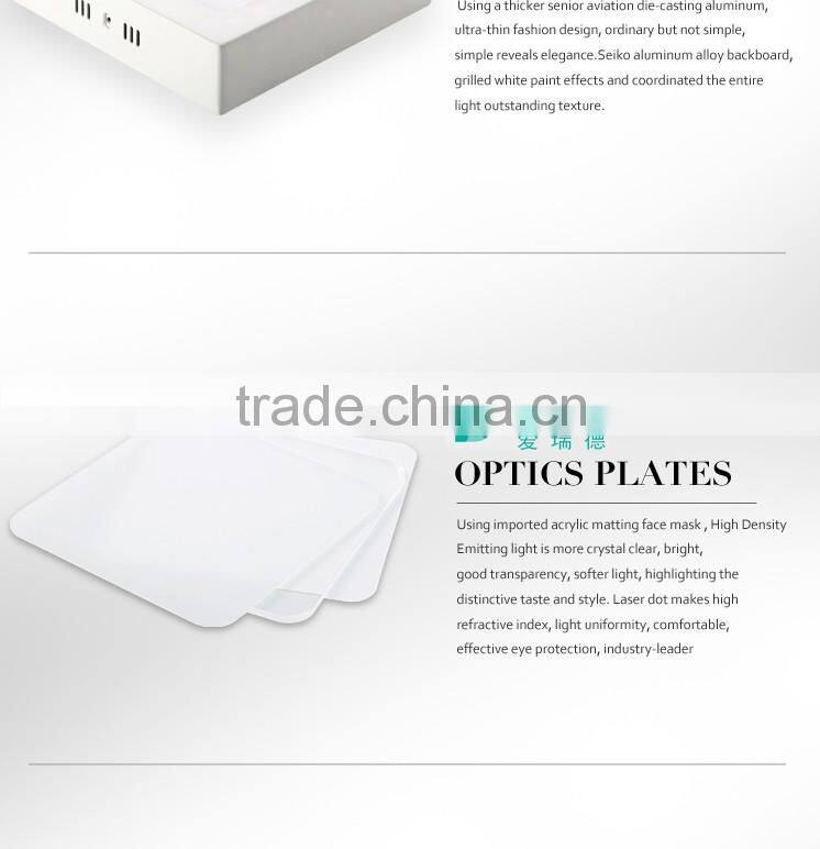 100-240v Square Led Ceiling Panel Light surface mounted Energy Saving Ultra Thin and Bright