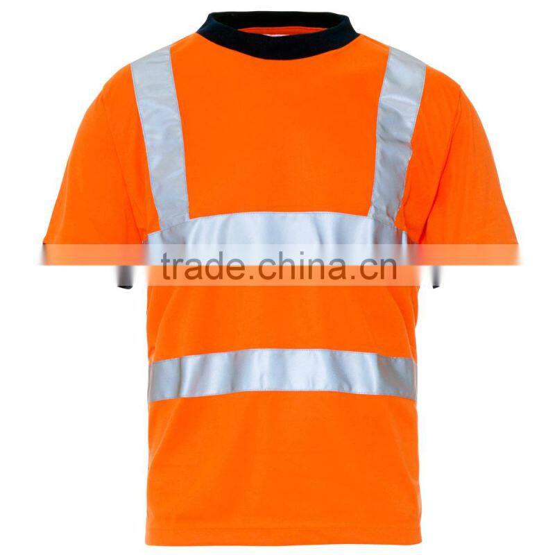 different colours adults 100% polyester road safety reflective security shirt
