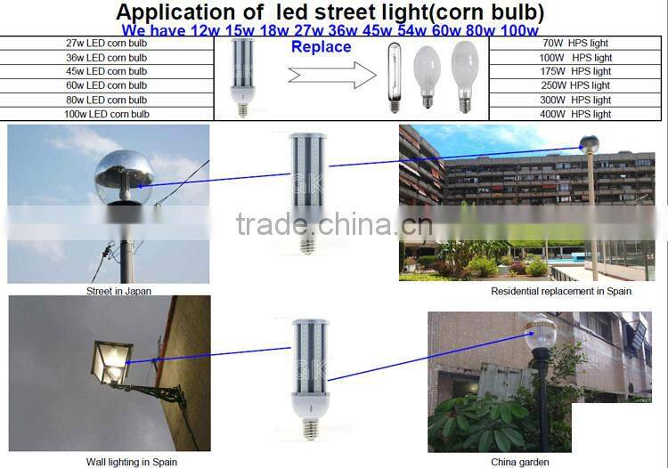 LED street light--CE&RoHS IP65 SMD5730 E40 36W LED Corn Light/LED Corn Bulb