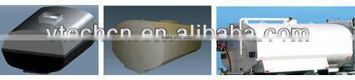 2015 New Customized 2500 US gallons water truck tank with tank kits