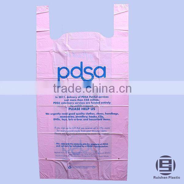 PDSA Biodegradable PE Printed Plastic Charity Bag For Collection