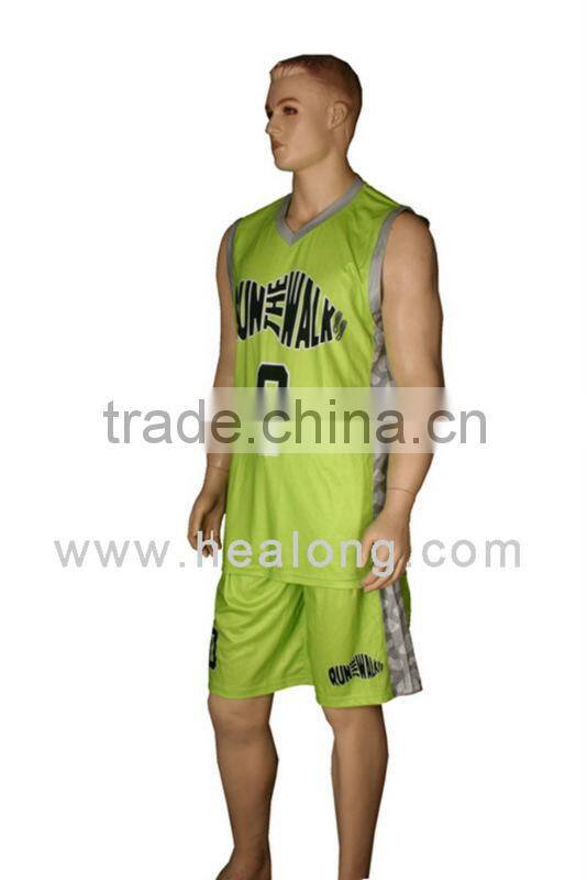 2014 sublimated cheap basketball uniforms with top quality