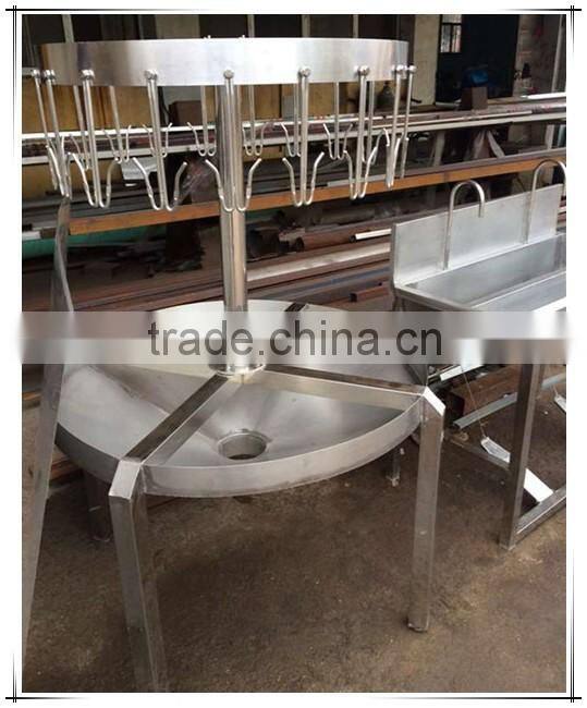 poultry slaughtering equipment working table for digging chicken dirty/slaughter line work table