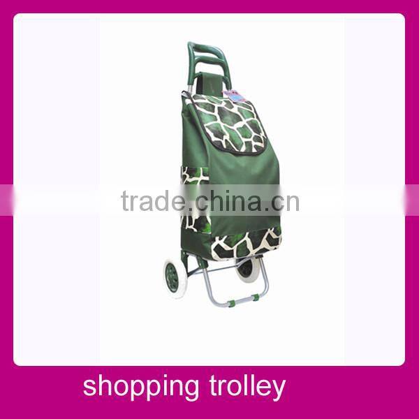 Collapsible shopping cart advertising sign holder