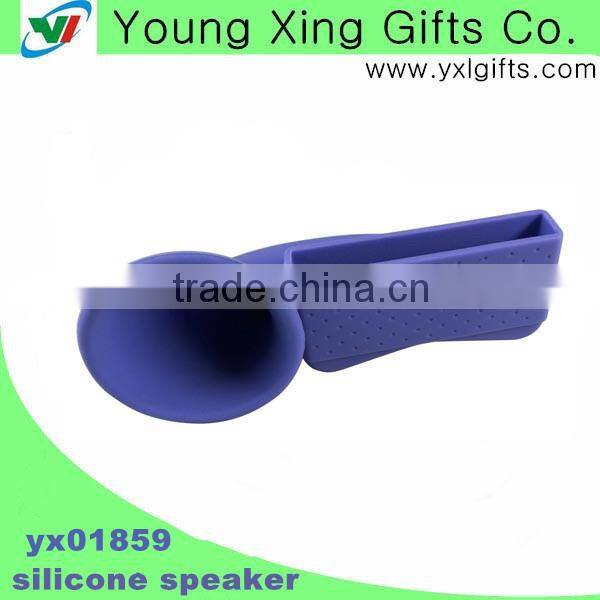 silicone phone speaker/sirlicone cellphone speaker
