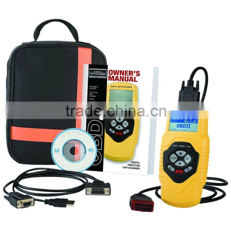 OBDII Auto scanner Highend Diagnostic scan tool code reader T79(yellow, multilingual,updateable)