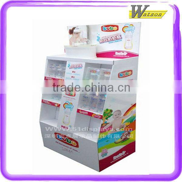 Recycled Portable supermarket promotion paper cardboard pallet display for layette
