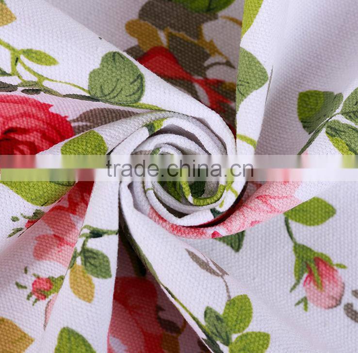 100% Cotton Flower Printed Canvas Fabric Wholesale
