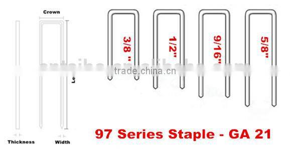Stanley Bostitch Type Full Strip Standard Chisel Point Staples, 3/8" Length