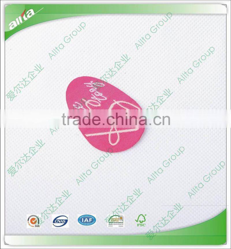 Woven patches for garment