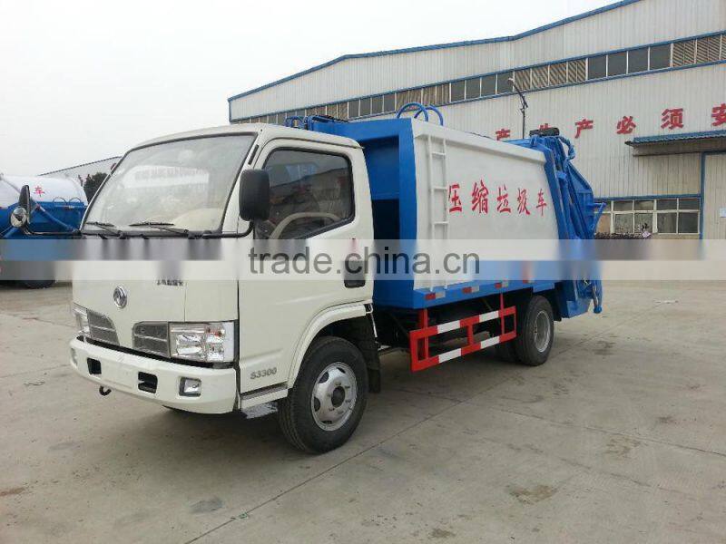 Road compression refuse collector, 4000L DFAC refuse collector truck