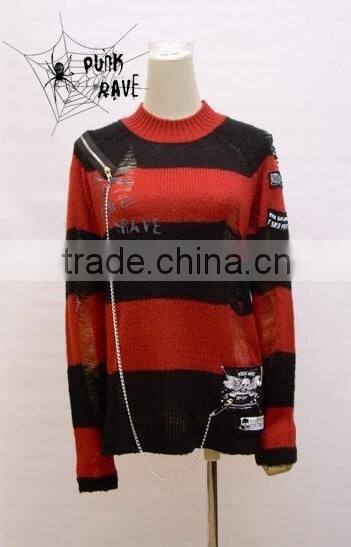 PUNK Moden New Fashion Pull Female Long Cardigan Sweater Crochet Knit M-006