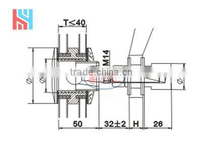 T03 304 316 stainless steel glass spider routel for spider fitting spider clamp