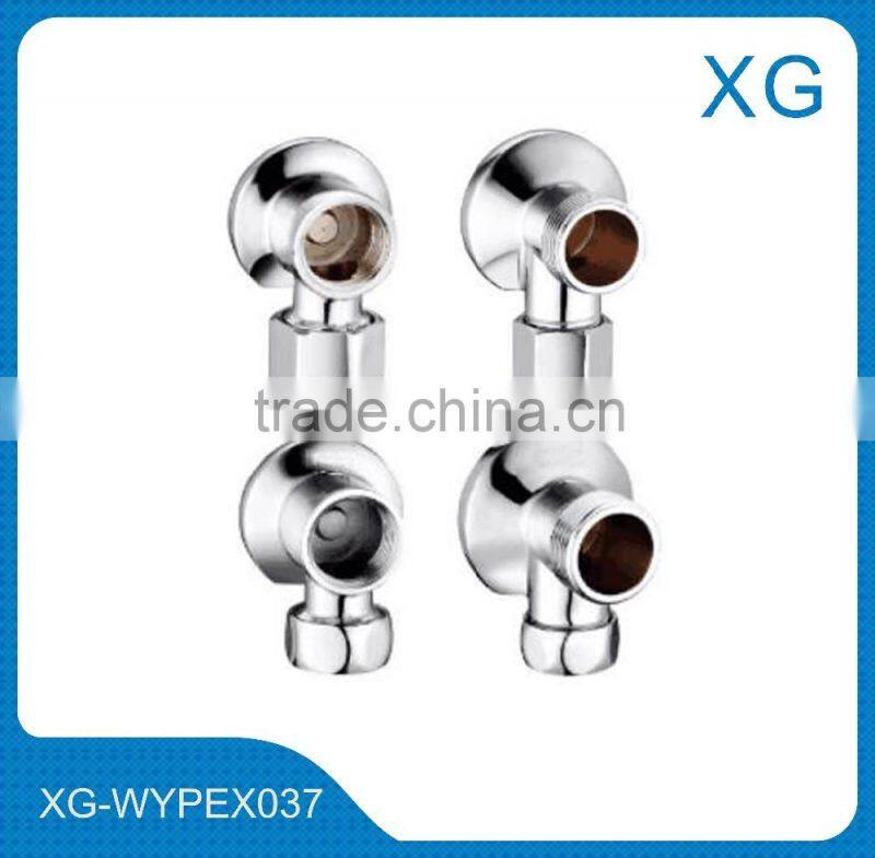 Male female elbow with plate/Press screw fittings for multilayer pipes