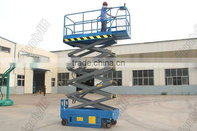 CE approved self propelled electric mobile mini scissor lift
