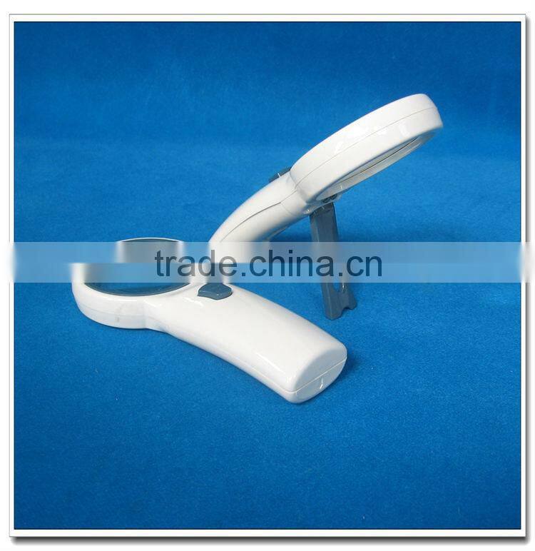 china promotion gift pocket magnifier with led light