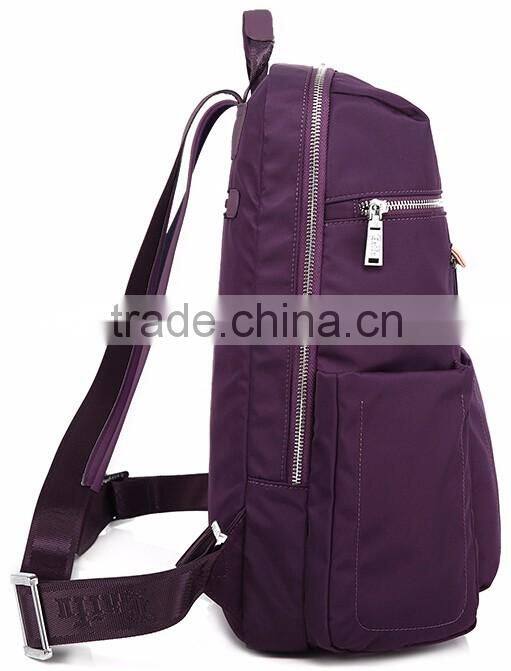 Wholesale factory price waterproof canvas leather notebook laptop backpack