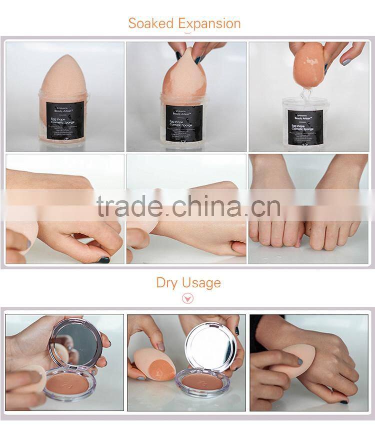 Diamond flower white red orange soft powder puff makeup sponge non latex