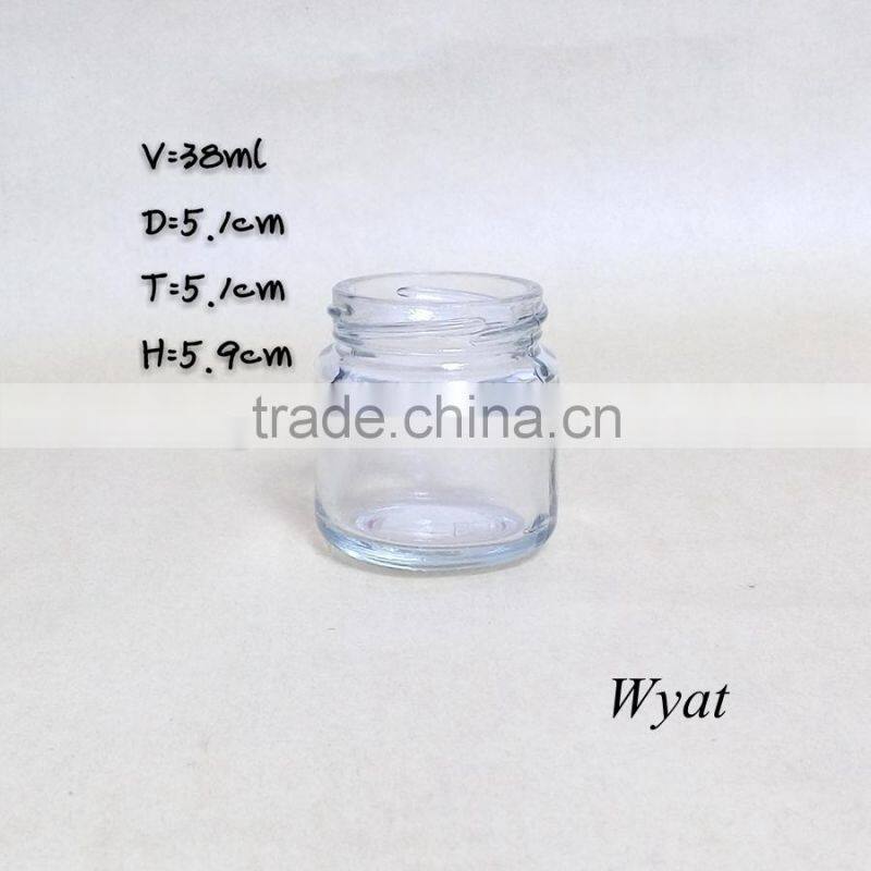 1.3oz 40ml fruit jam glass jar mini glass honey jar manufacturer jam jar