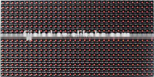 P10 outdoor monochrome red text info led display sign