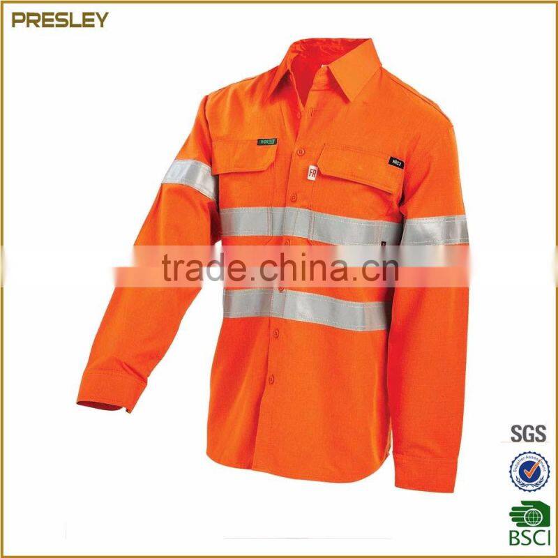 High quality men's safty reflective workwear coverall fireproof workwear