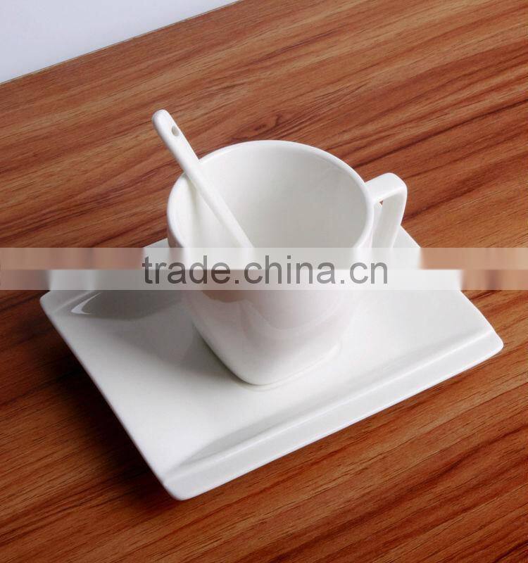 white bone China porcelain cup for coffee shop