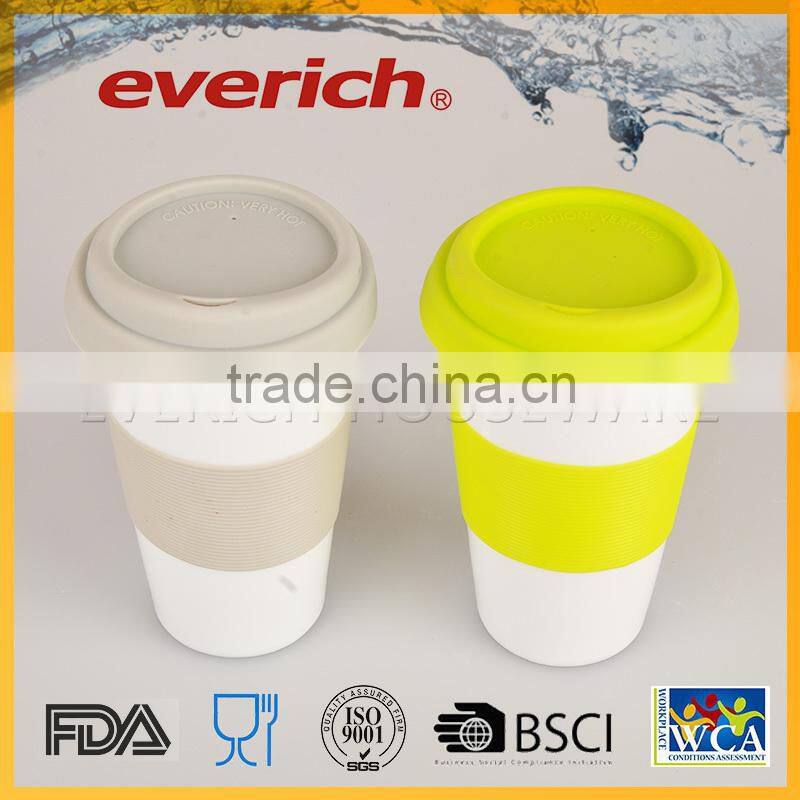 Hot Selling Creative Ceramic Eco One Ceramic Cup With Lid