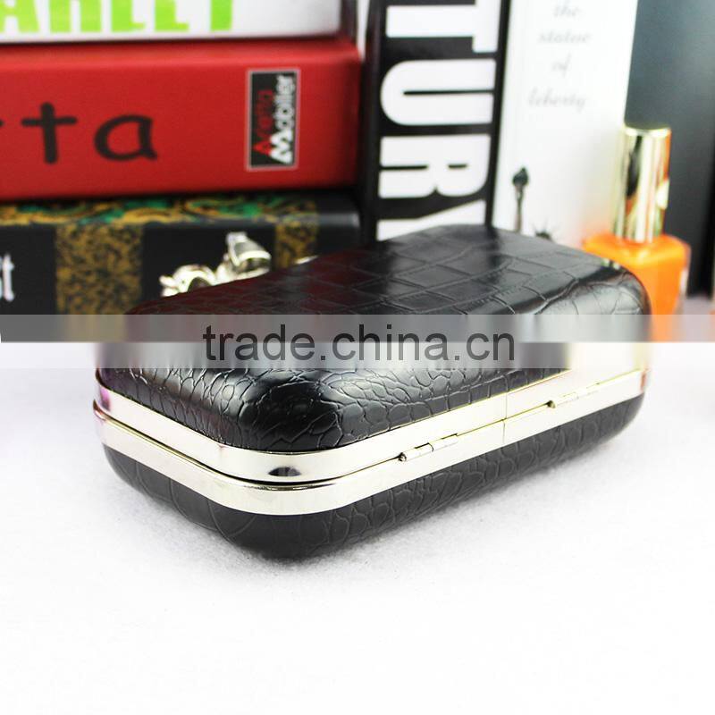 Handcee Purple RHINESTONE Ring Ladies Evening Clutch Bag With Skull