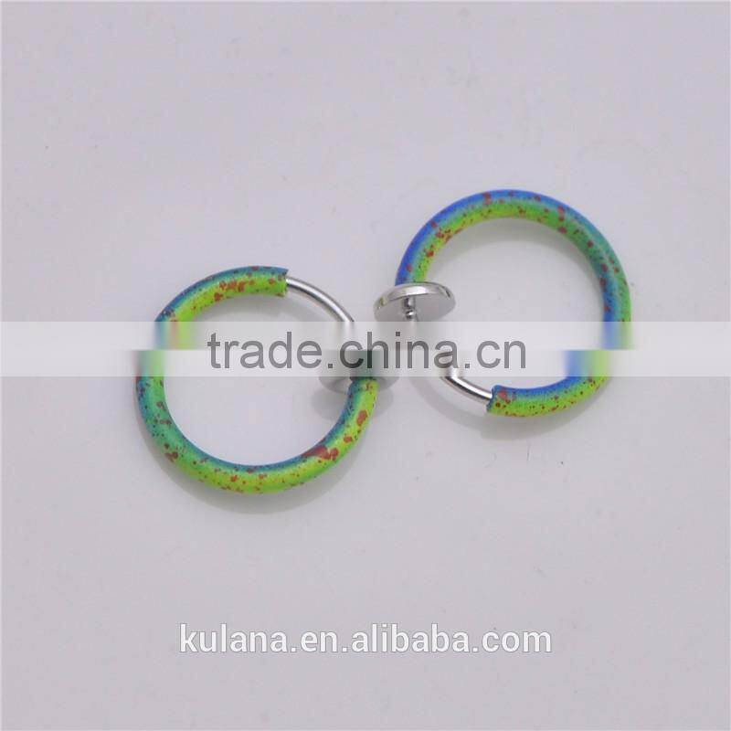 2016 Colorful Clip On Fake Nose Hoop Ring mens clip on earrings