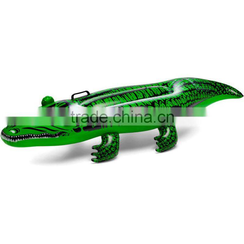 Anbel shark shape inflatable float rider with two handles