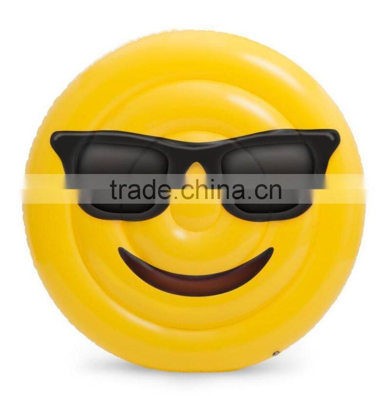 Giant Sunglasses Face Emoji Pool Float Inflatable Pool Toy Floats Beach Toys Summer Toy