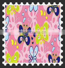 100% polyester butterfly print taffeta fabric