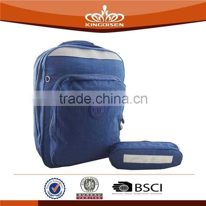 Large capacity durable washer wrinkle fabric computer backpack