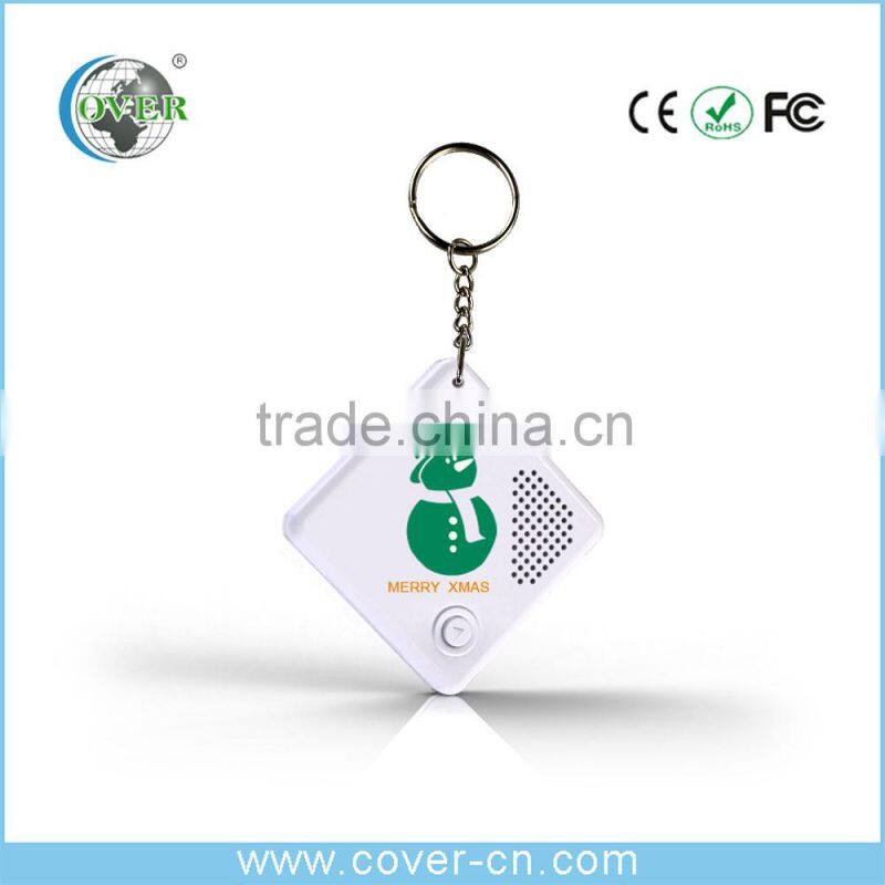 2015 Merry Christmas sound key chain for promotion gift