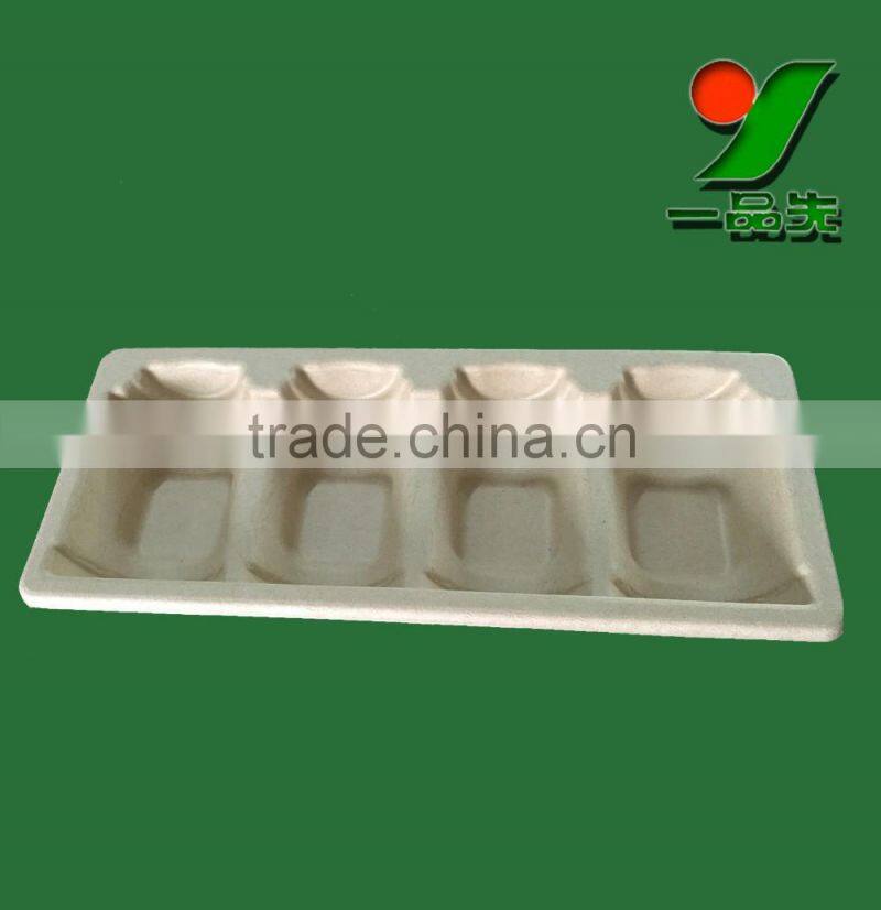 Bespoke earth friendly customized environmental biodegradable pulp molded disposable medical instruments packaging trays