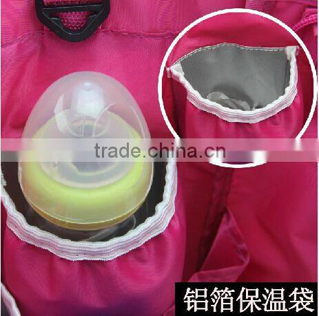 hanging baby bag/baby care bag/insulated baby bottle bag