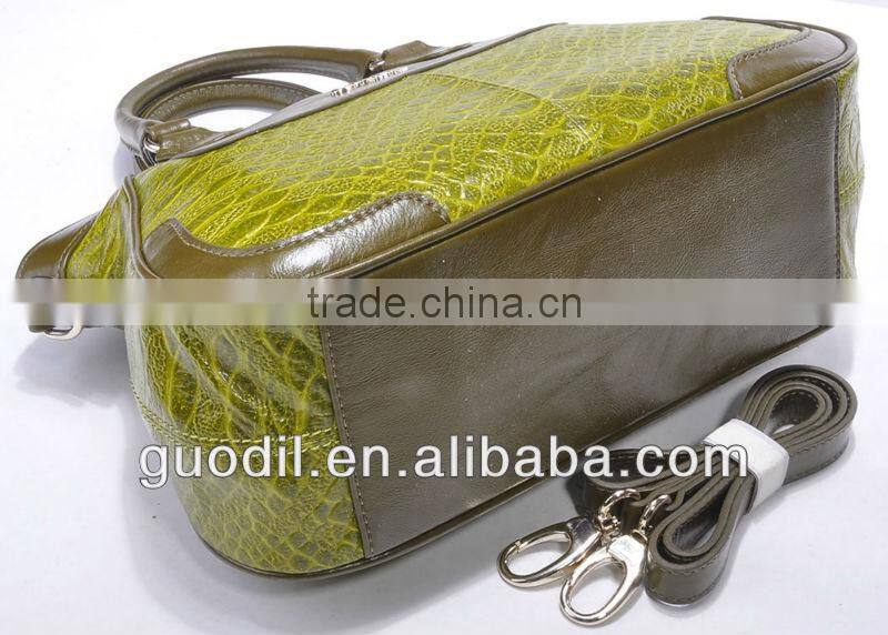 New design fashion genuine leather handbag