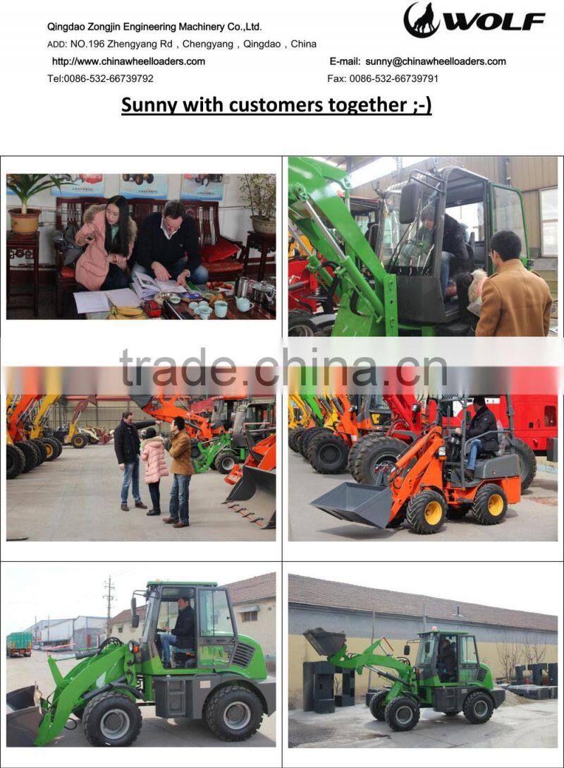 ZL16f wheel loader with log clamp trailer