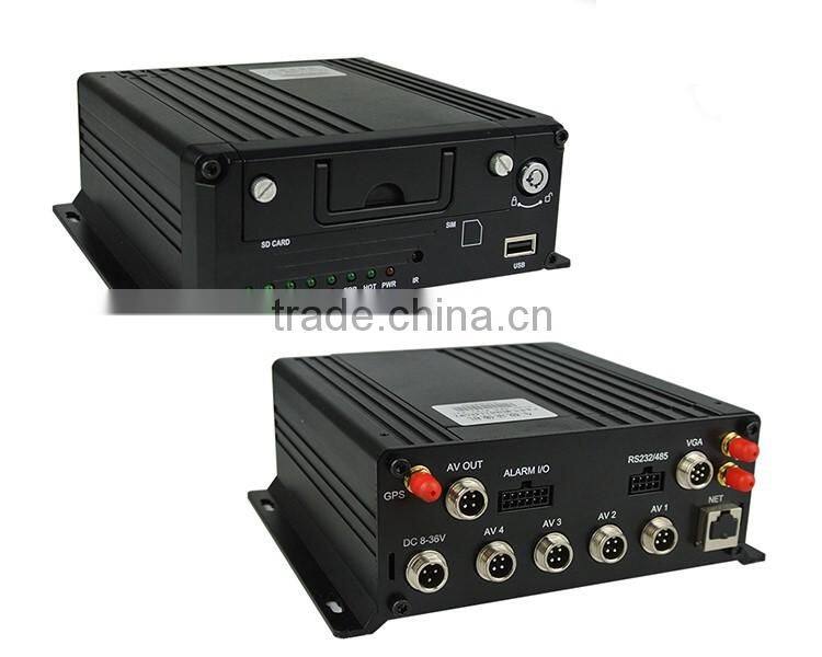 Economic Type 4CH Full Hd 720P Hard Disk MDVR for Vehicle Monitoring